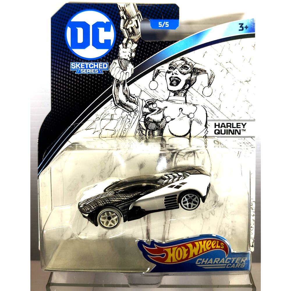 Hot Wheels Character Cars DC Sketched Series HARLEY QUINN, New, See Pics/Descr.